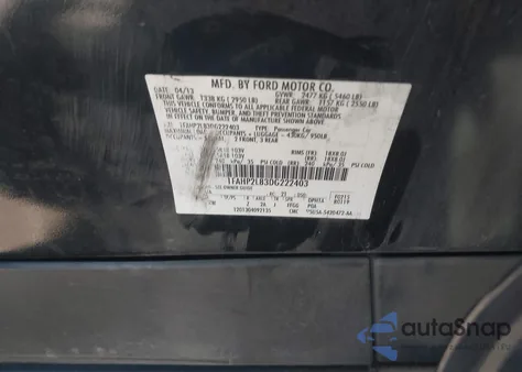 2013 Ford Police Interceptor z USA, uszkodzony, nr VIN 1FAHP2L83DG222403